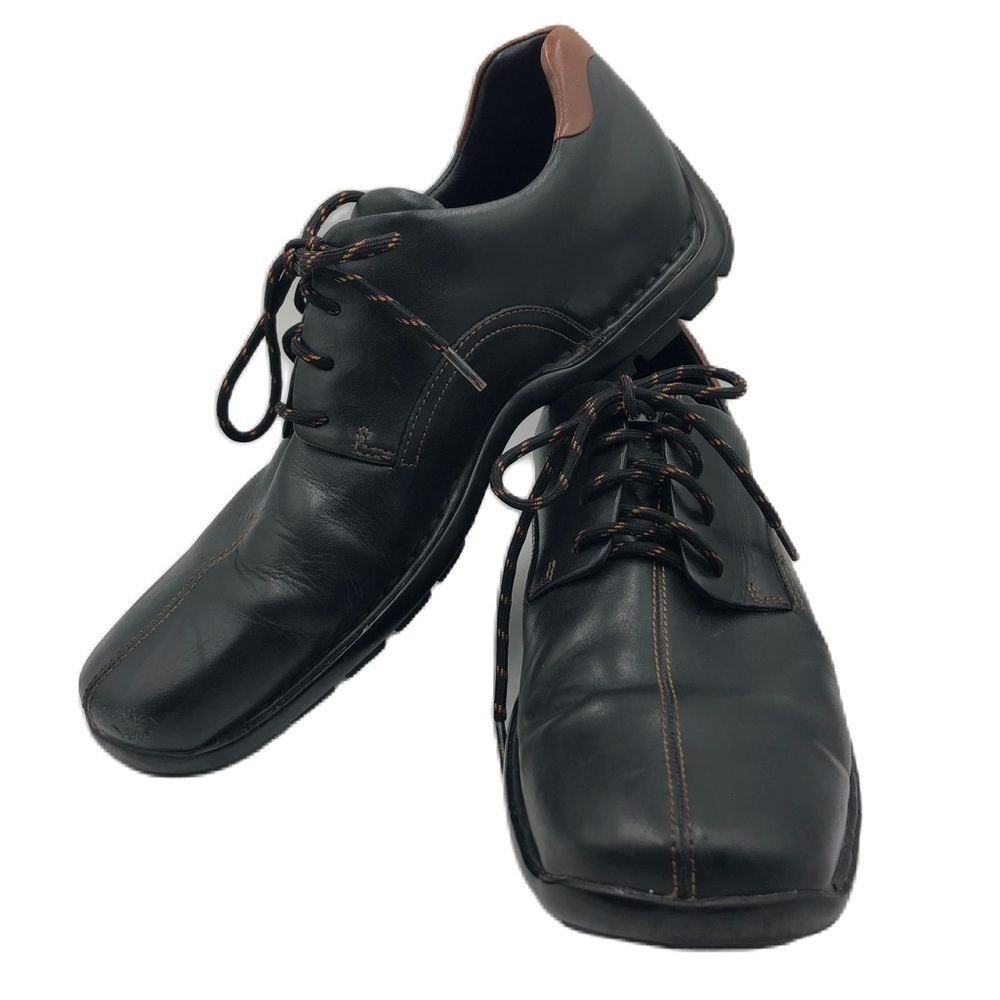 Cole Haan Men's Black Square Toe Lace Up Business Casual Comfort Size 9.5M - Picture 4 of 14